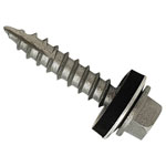 TechFast Metal Roofing to Timber Hex Screw T17 Gash Point 6.3 x 100mm Box 100