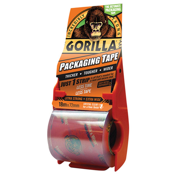  3044800 Gorilla Packaging Tape 72mm x 18m Dispenser