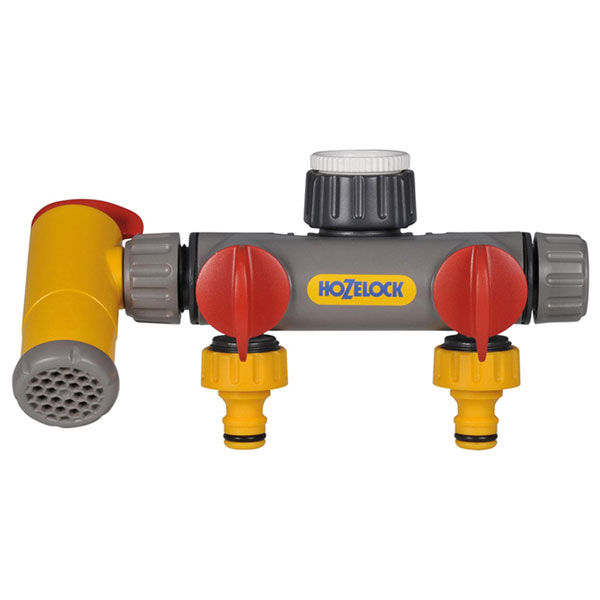 Hozelock 2250 0000 Flowmax 3-Way Tap Connector 1/2 - 1in BSP