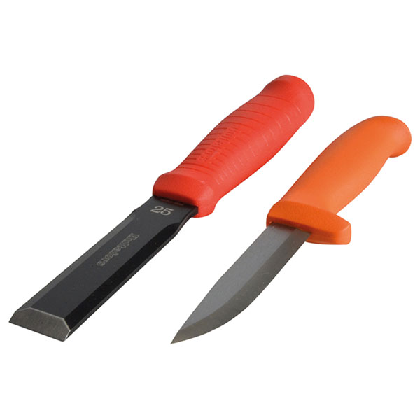 Hultafors 391073 Chisel EDC 25mm & Craftsmen's Knife HVK in a Doub...