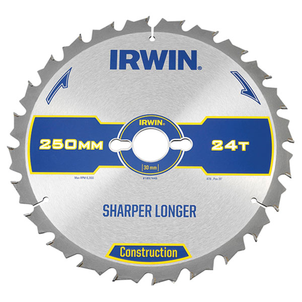 ® 1897451 Construction Table & Mitre Circular Saw Blade 300 x30mm x 48T ATB