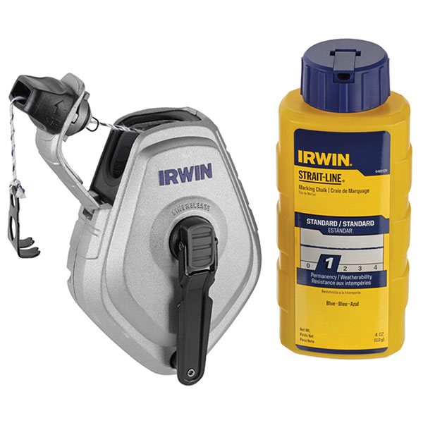 IRWIN® STRAIT-LINE® 10507684 HPP Chalk Reel Set 30m & Blue Chalk 113g