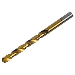 HSS Pro TiN Coated Drill Bit (2) 1.0mm OL:34mm WL:12mm