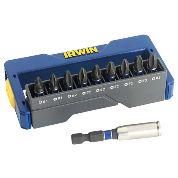 IRWIN® 1923419 Phillips Impact Screwdriver Bit Set, 10 Piece