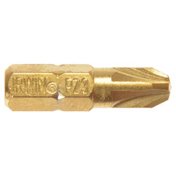 Screwdriver Bits Pozidriv PZ1 25mm Titanium (Pack 10)