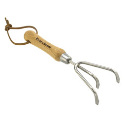 Stainless Steel Hand 3-Prong Cultivator, FSC®