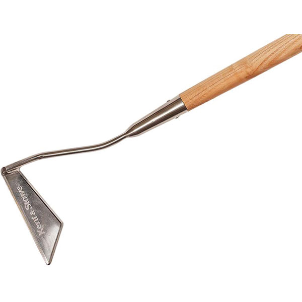 Kent & Stowe 70100037 Stainless Steel Long Handled 3-Edged Hoe, FSC®