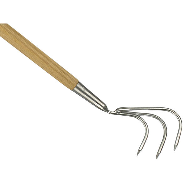 Kent & Stowe 70100042 Stainless Steel Long Handled 3-Prong Cultiva...