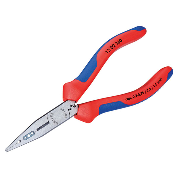 Knipex 13 02 160 SB 4-in-1 Electrician's Pliers Multi-Comp Grip 16...