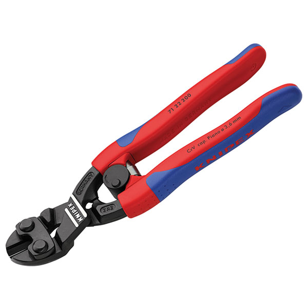 Knipex 71 22 200 SB CoBolt® Compact Bolt Cutters 20° Head Multi-Co...