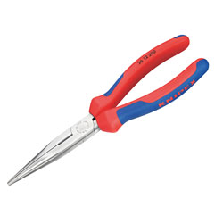 Long Snipe Nose Side Cutting Pliers PVC Grips 200mm (8in)