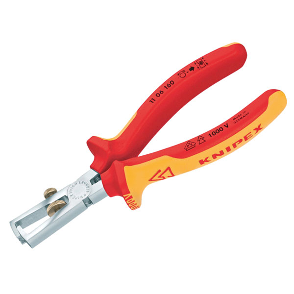 Click to view product details and reviews for Knipex 11 06 160 Sb Vde Insulation Strippers 160mm.
