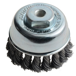 Knot Cup Brush 65mm M14x2.0, 0.35 Steel Wire