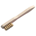 Spark Plug Brush 2 Row Brass Wire
