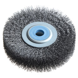 Wheel Brush D80mm x W18-20 x 10 Bore Steel Wire 0.20