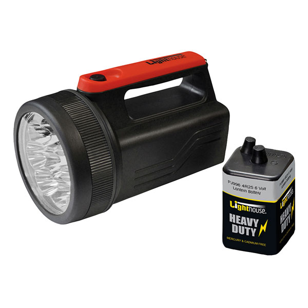  JT4021 High-Performance 8 LED Spotlight with 6V Battery