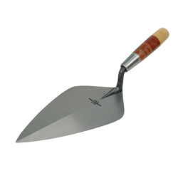 Marshalltown 34L Wide London Pattern Brick Trowel Leather Handle