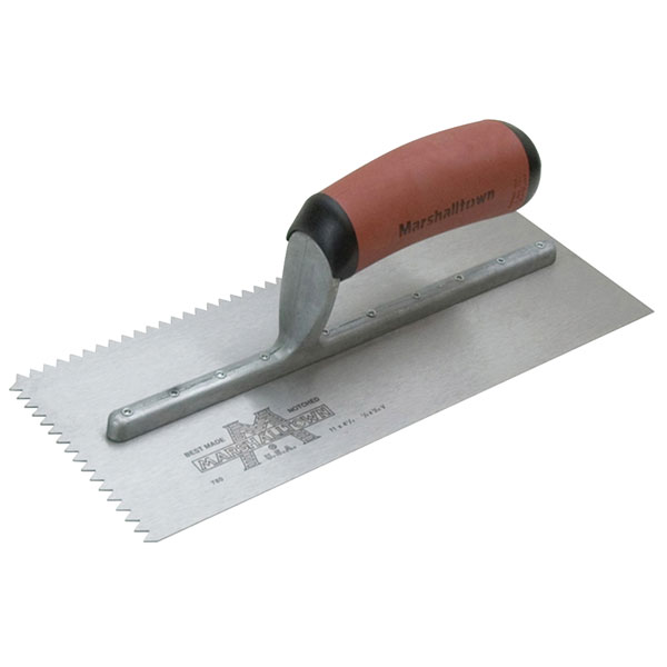 Marshalltown M701SD V 3/16in Notched Trowel DuraSoft Handle 11 x 4...