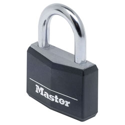 Aluminium Black Vinyl Cover 20mm Padlock 3-Pin