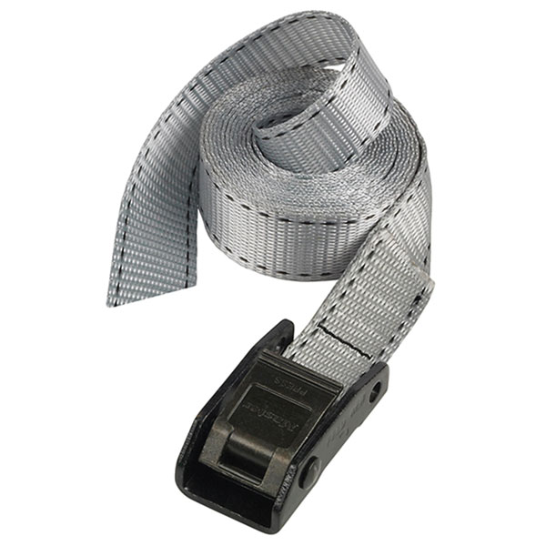 Master Lock 3112EURDAT Lashing Strap with Metal Buckle, Grey 5m 15...