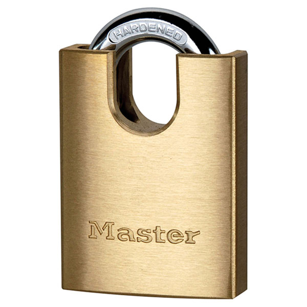 Master Lock 2250EURD Solid Brass 50mm Padlock 5-Pin Shrouded Shackle
