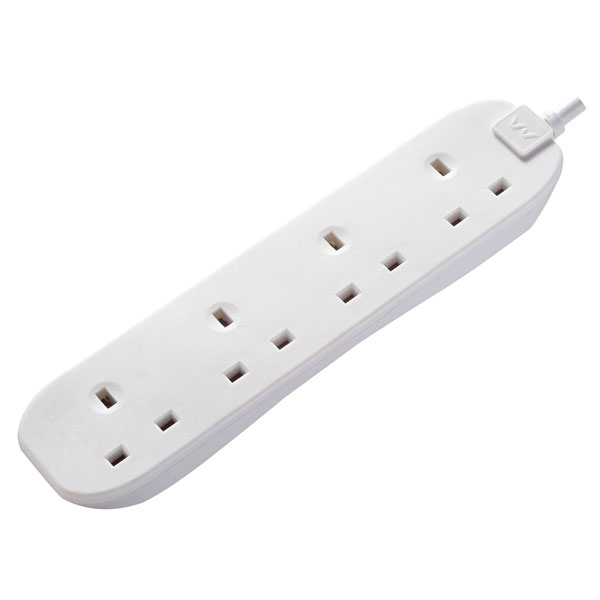  BFG210N-MP Extension Lead 240V 4-Gang 13A White 2m