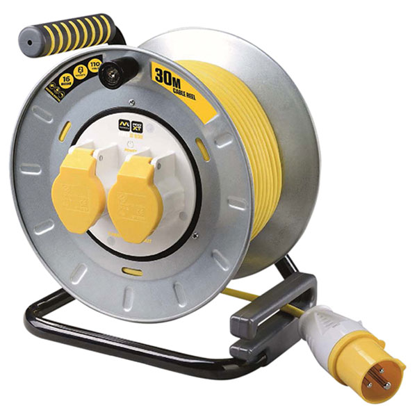 Masterplug OTMU30162LV-PX PRO-XT Metal Cable Reel 110V 16A Thermal...