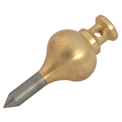 246U Brass Plumb Bob 43g (1.1/2oz) Size 00