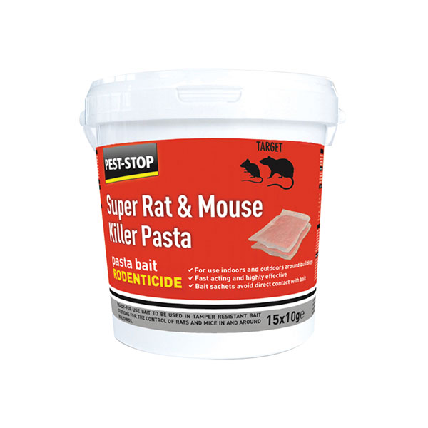 Pest-Stop PSSA06 Super Rat & Mouse Killer Pasta Bait