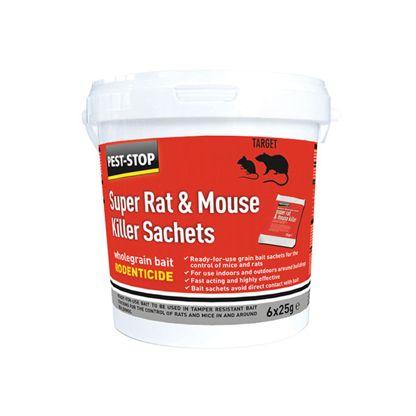 Pest-Stop PSSA05 Super Rat & Mouse Killer Sachets