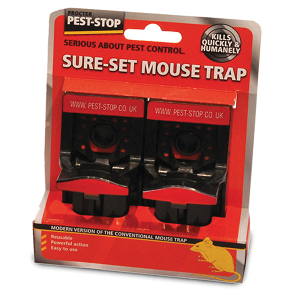 Pest-Stop PSSPT Sure-Set Mouse Trap (Twin Pack)