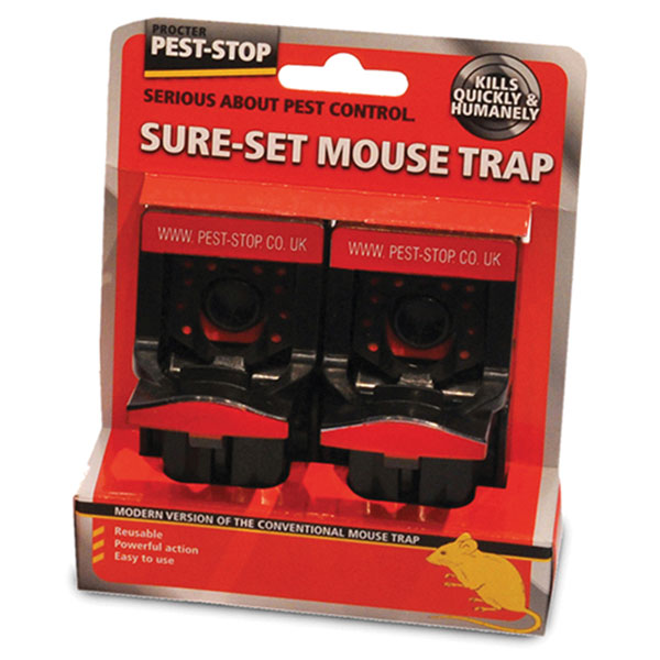 Pest-Stop PSSPT Sure-Set Mouse Trap (Twin Pack)