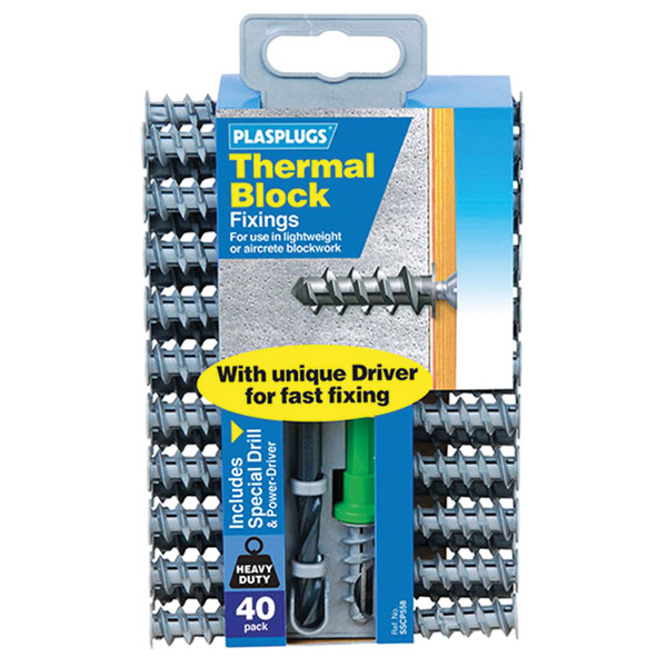 Plasplugs SSCP558CC Thermal Block Fixings (40)