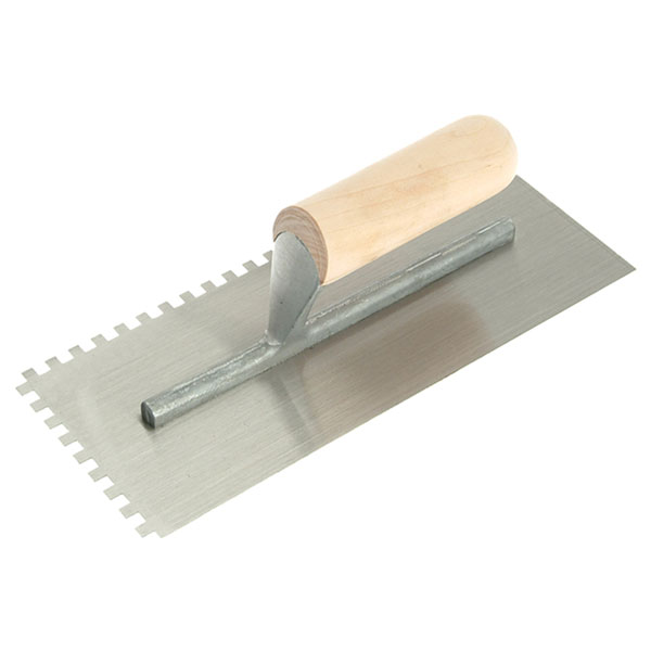 R.S.T. RTR153DS Notched Trowel 6mm Square Notches Wooden Handle 11...