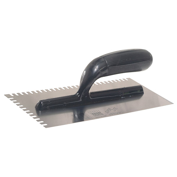 Ragni R231 Mastic Trowel U Notches Edge Plastic Handle 11 x 4.3/4in