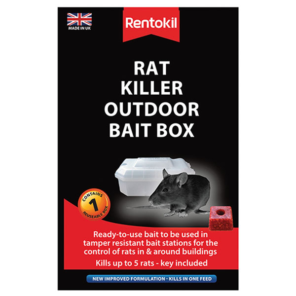 Rentokil PSR71 Rat Killer Outdoor Bait Box