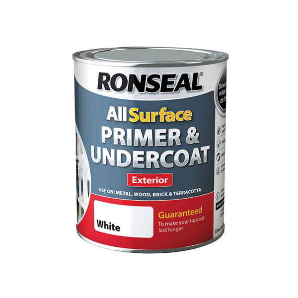 Ronseal 37559 All Surface Primer & Undercoat Exterior White 750ml