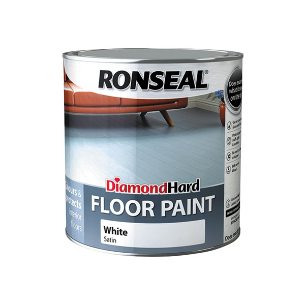  35753 Diamond Hard Floor Paint Satin White 2.5 litre