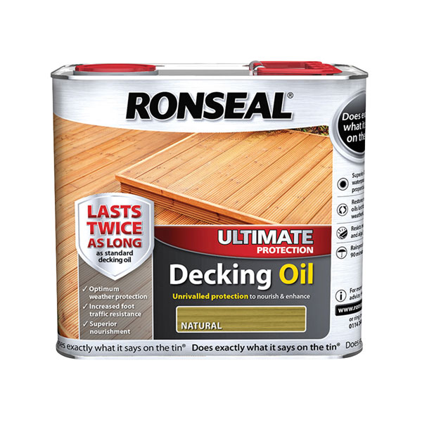 Ronseal 36936 Ultimate Protection Decking Oil Natural Pine 2.5 litre