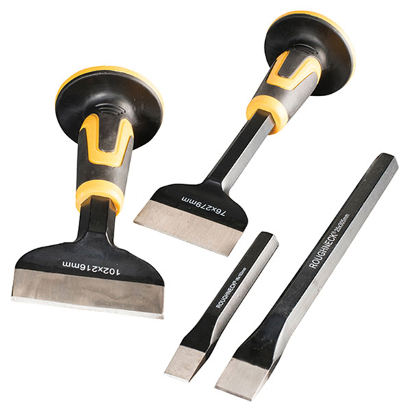 Roughneck 31-994 Bolster & Cold Chisel Set 4 Piece