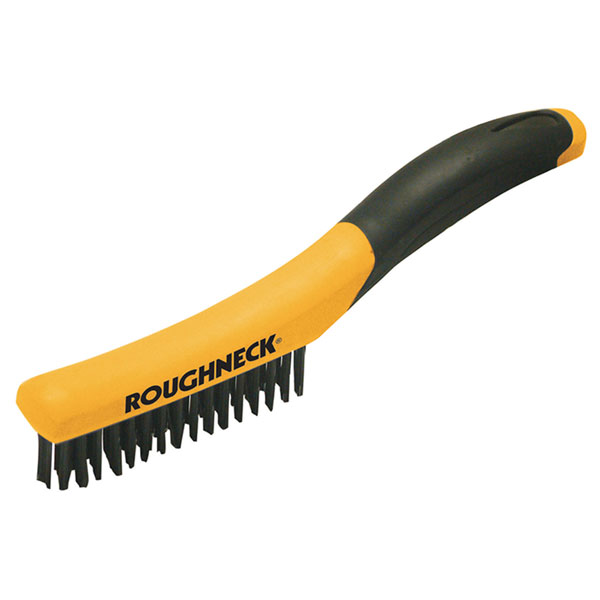 Roughneck 52-044 Shoe Handle Wire Brush Soft Grip 255mm (10in)