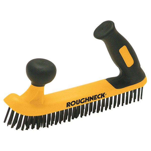 Roughneck 52-052 Two Handed Wire Brush Soft-Grip