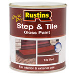 Quick Dry Step & Tile Paint Gloss Black 1 litre