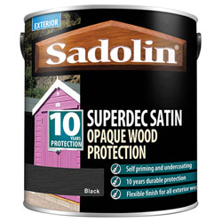 Superdec Opaque Wood Protection Super White Satin 1 litre