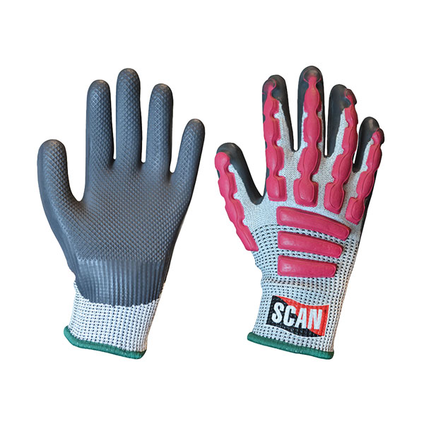 Scan T5000 Anti-Impact Latex Cut 5 Gloves - XL (Size 10)