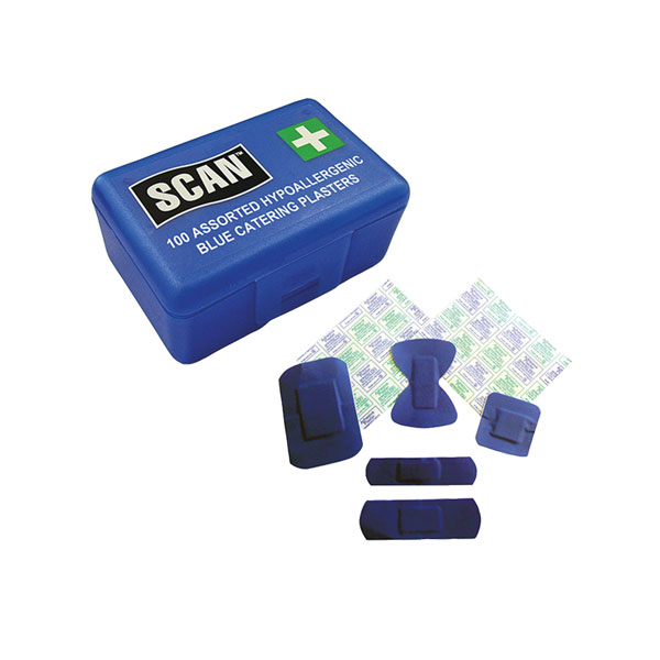 Slide Scan SCANBDP Assorted Hypoallergenic Blue Plasters 120