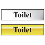Toilet - Polished Brass Effect 200 x 50mm