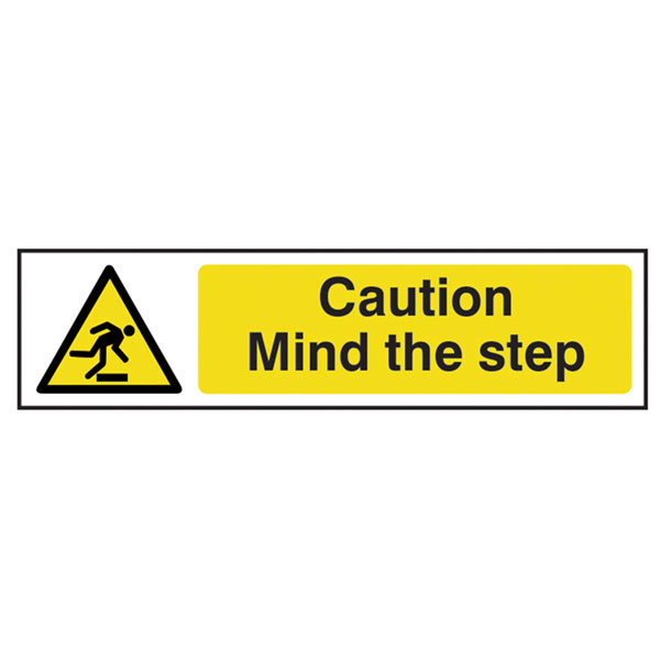 Scan 5109 Caution Mind The Step - PVC 200 x 50mm