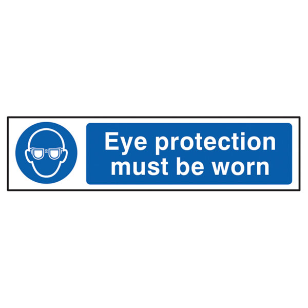 Scan 5001 Eye Protection Must Be Worn - PVC 200 x 50mm