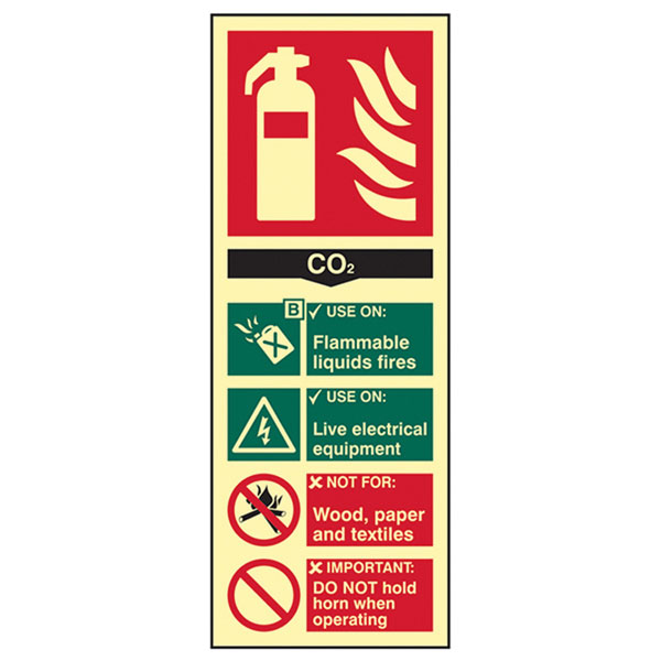 Scan 1592 Fire Extinguisher Composite CO2 - Photoluminescent 75 x ...
